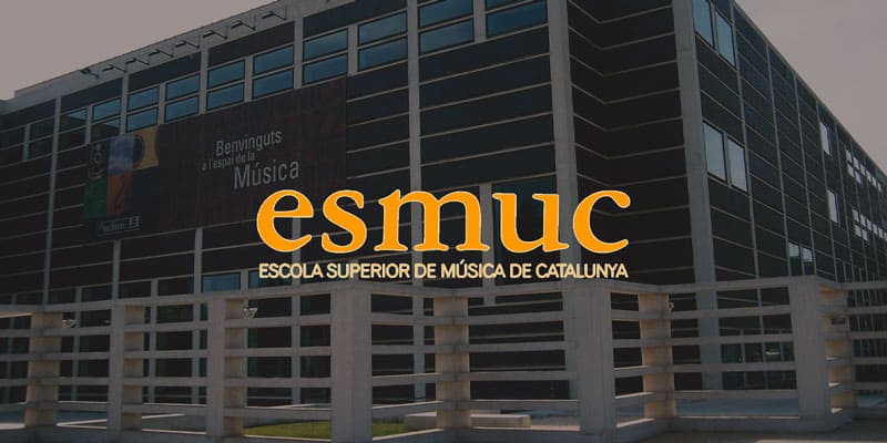 Esmuc es escuela superior de música de catalunya. Centro público y superior de estudios musicales de cataluña