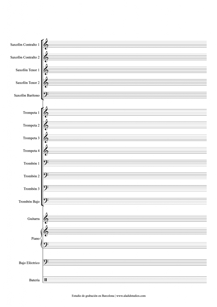 plantilla para bigband